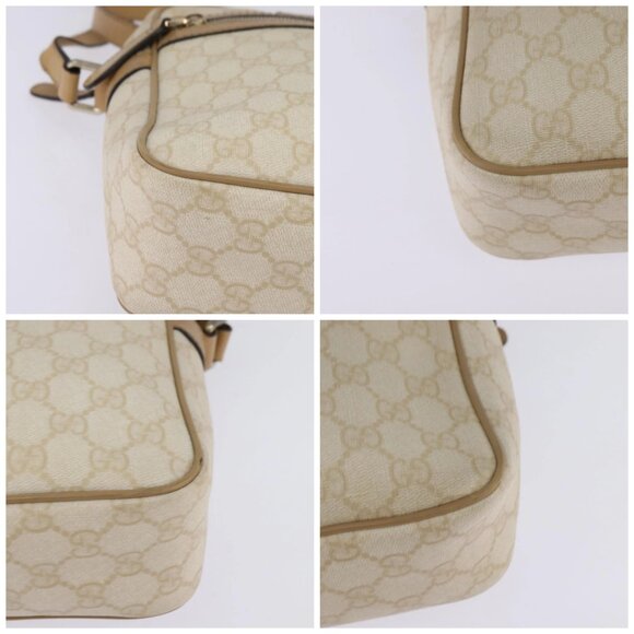 GUCCI GG Supreme Shoulder Bag PVC Beige Gold - Picture 16 of 16